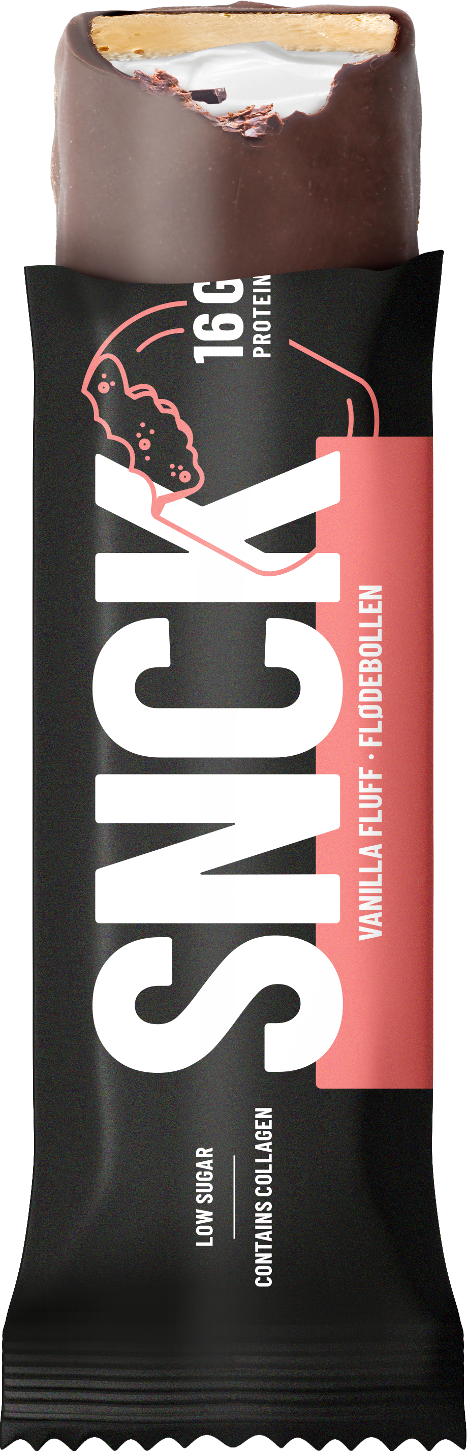 SNCK Protein Bar – Vanilla Fluff (12/box)-4