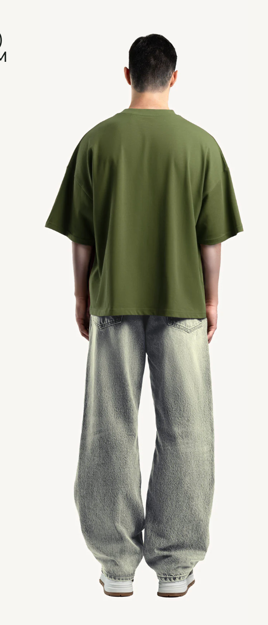 Kaaylo Olive Boxy Tee