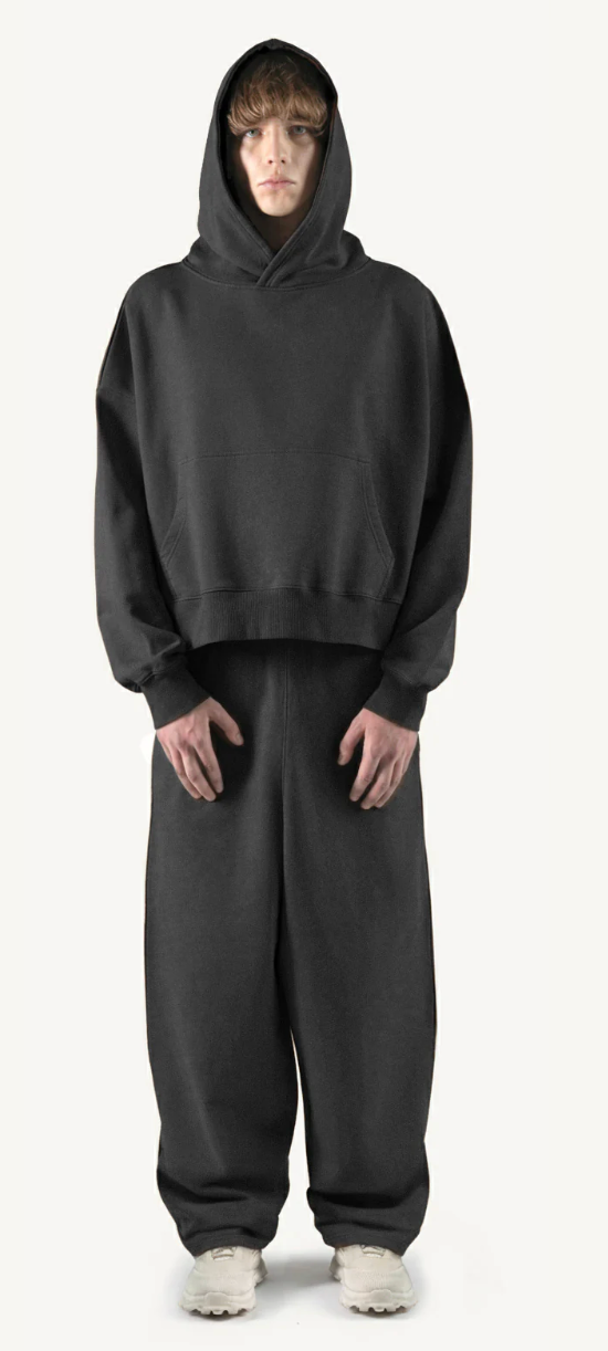 Kaaylo Charcoal Baggy Sweatpants