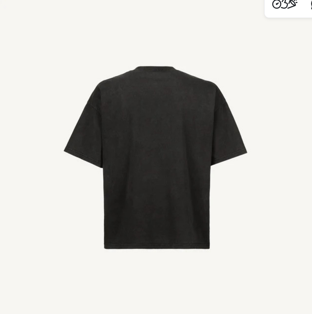 Vintage Black Oversized Boxy Tee