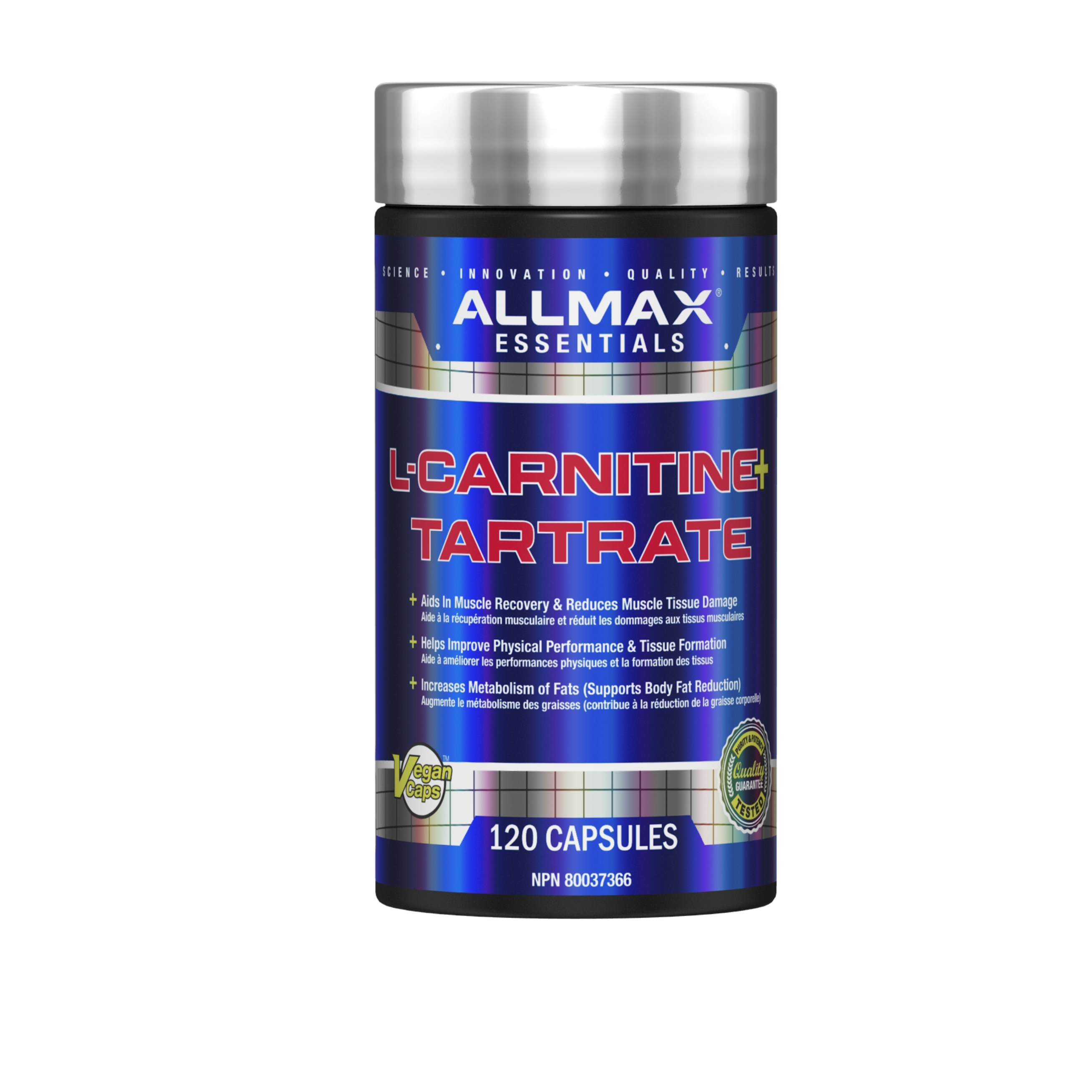 Allmax L-Carnitine L-Tartrate (LCLT) 120 Capsules