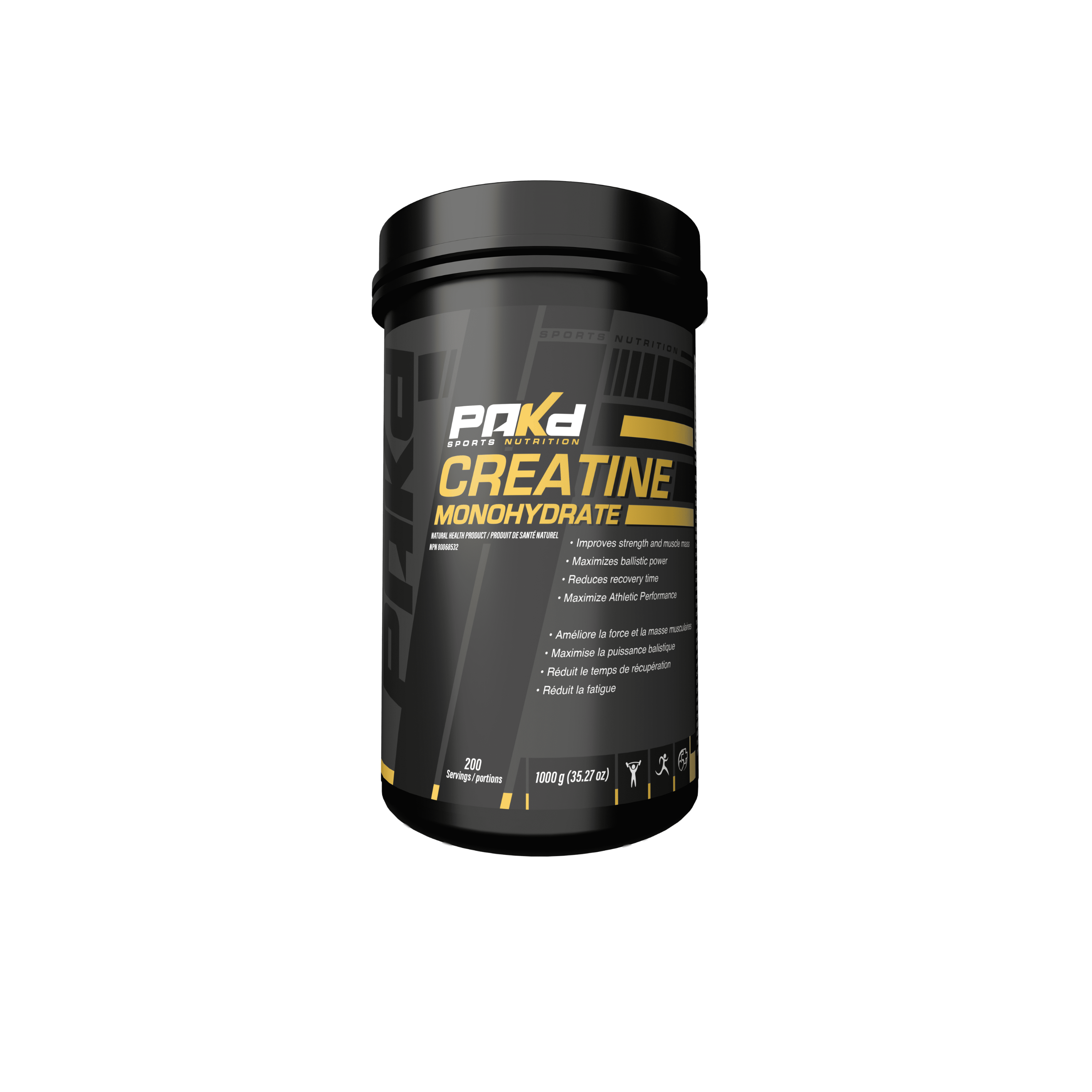 PAKD Creatine Monohydrate 1000g