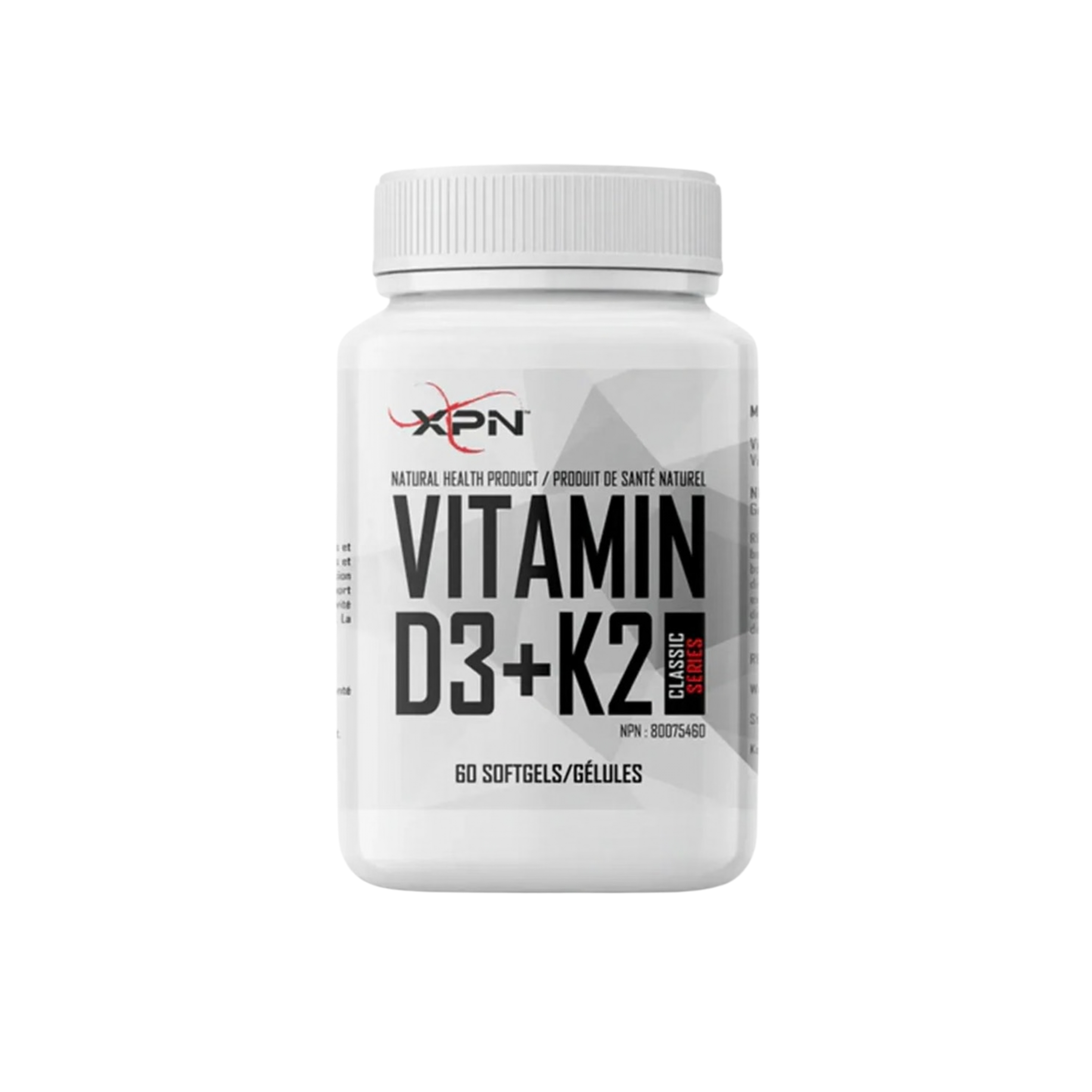 XPN Vitamin D3+K2 60 Capsules