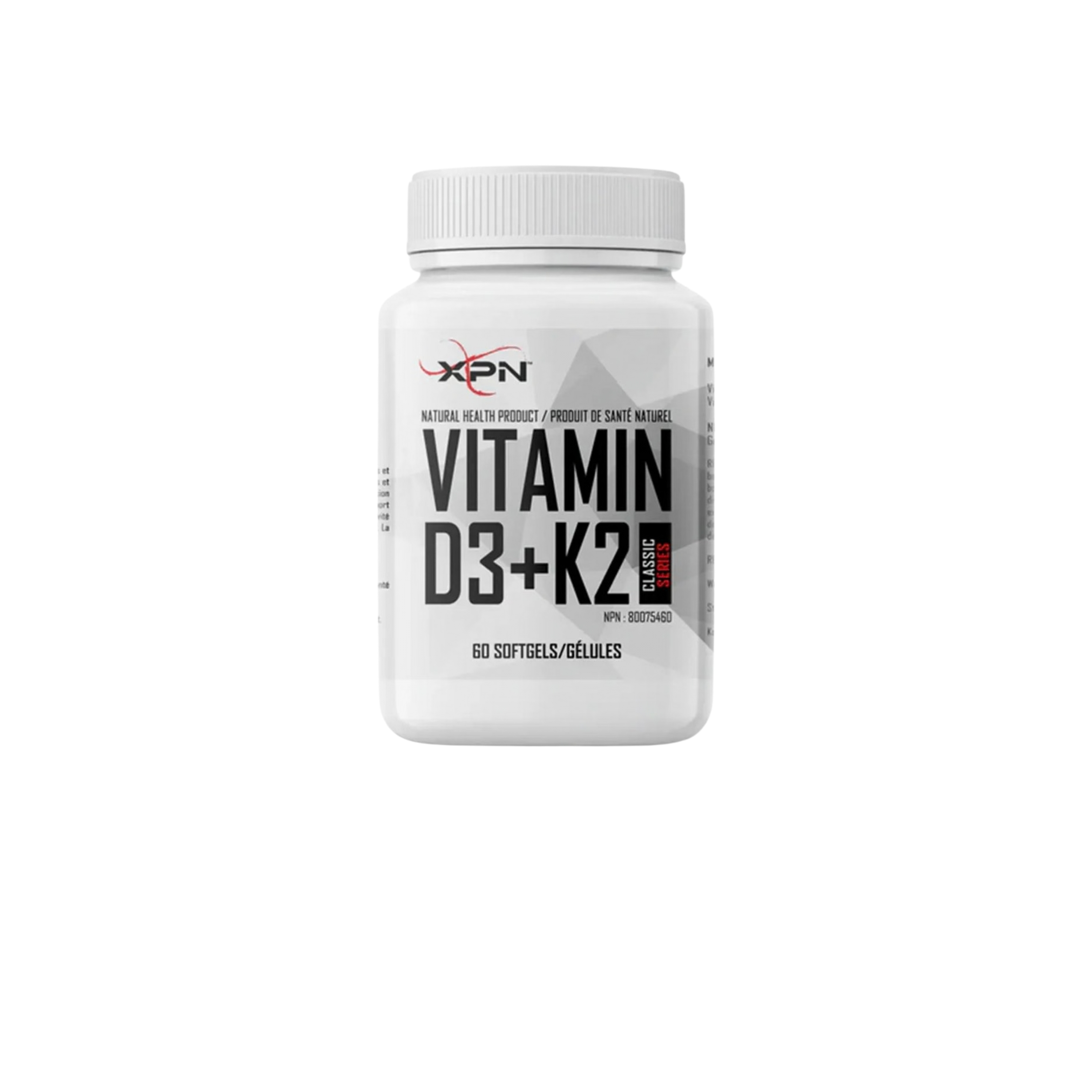 XPN Vitamin D3+K2 60 Capsules