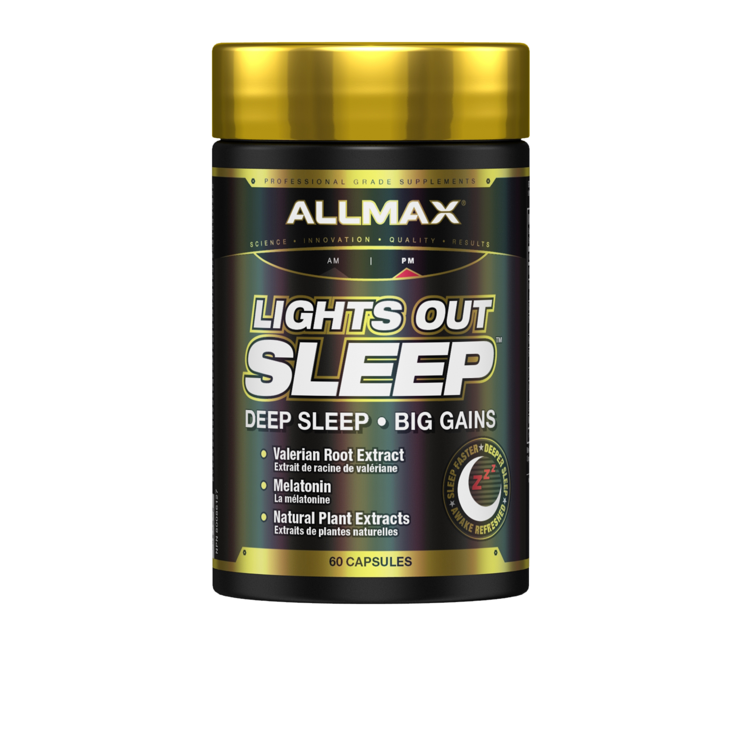 ALLMAX Lights Out Sleep – Deep Sleep Support Formula (60 Capsules)