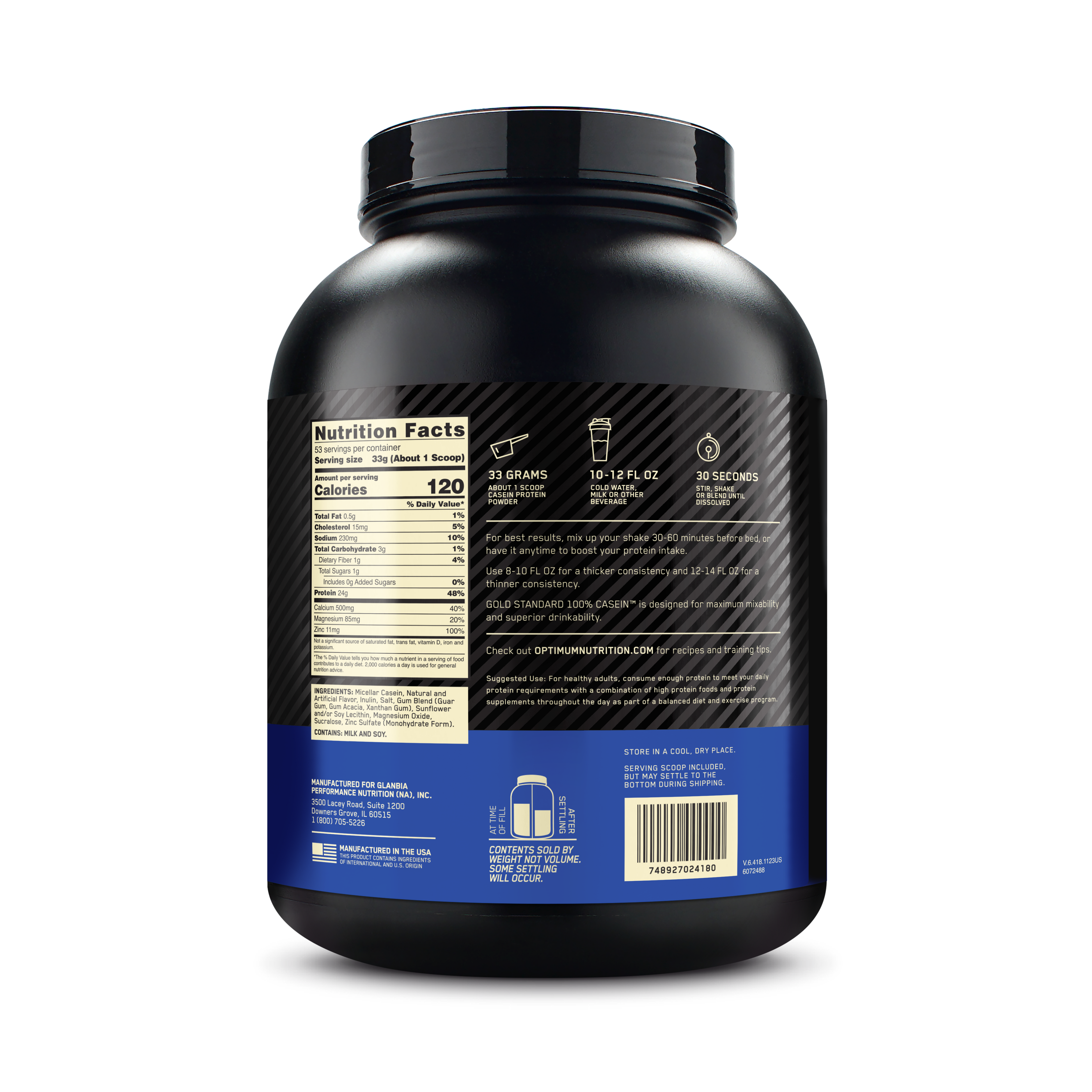 Gold Standard 100% Casein 4lbs