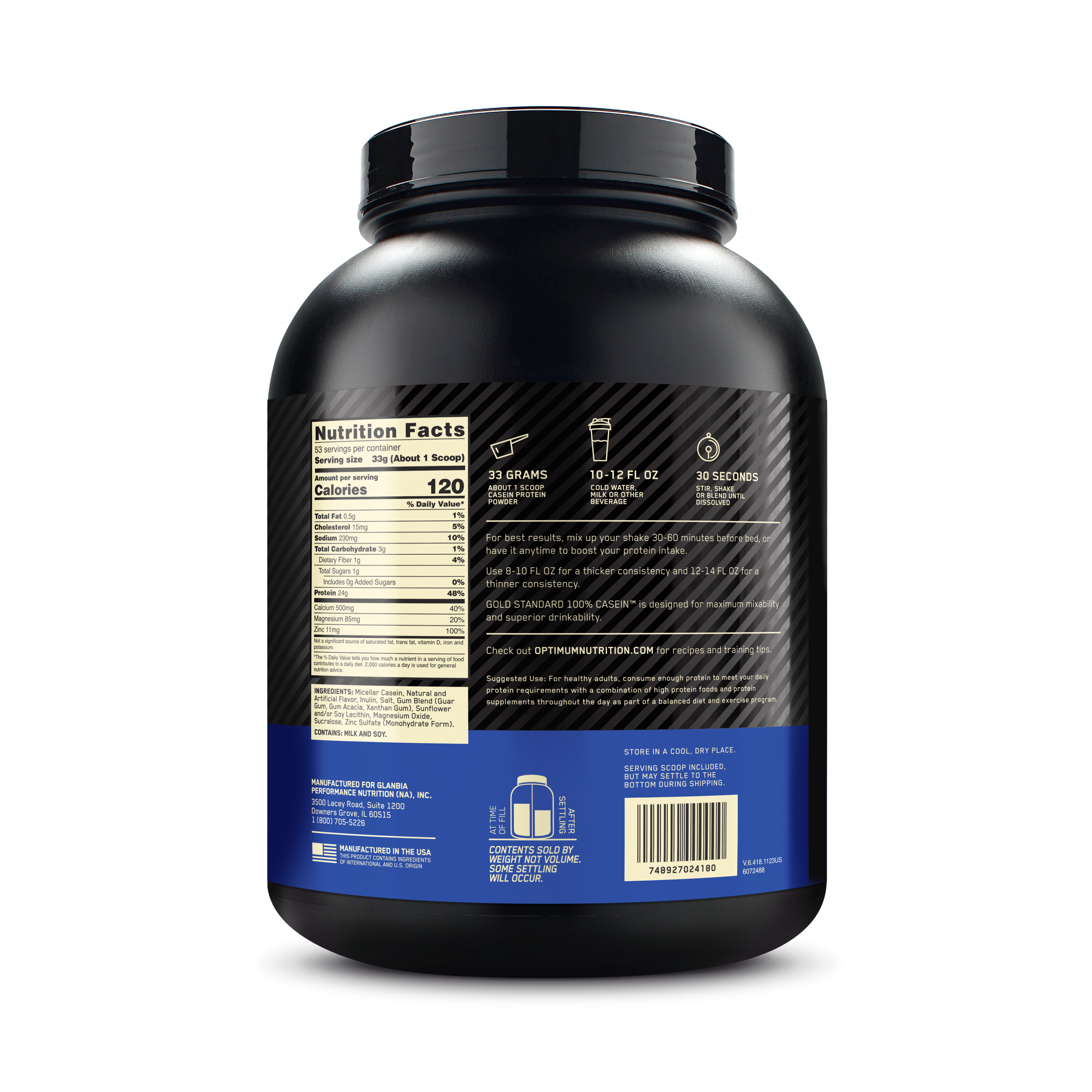 ON Gold Standard 100% Casein – 4 lbs-2