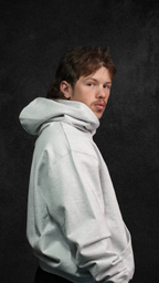 Light Grey Marl Oversized Hoodie