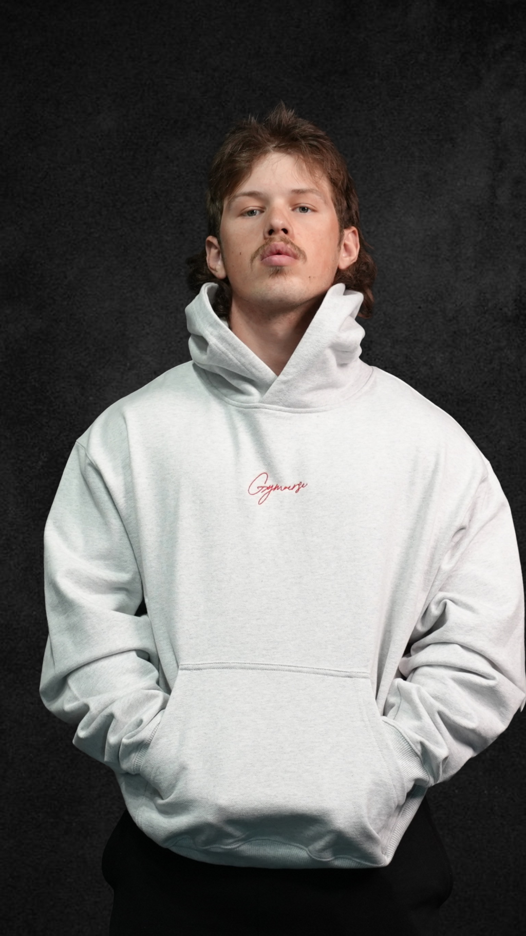 Light Grey Marl Oversized Hoodie