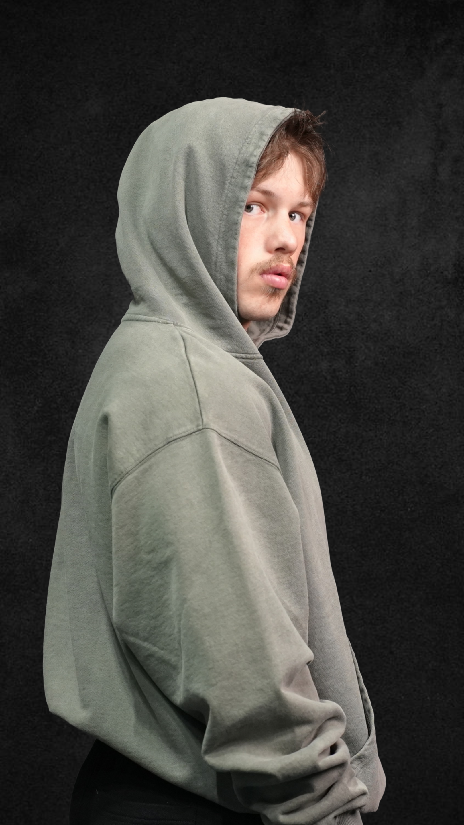 Vintage Olive Oversized Hoodie