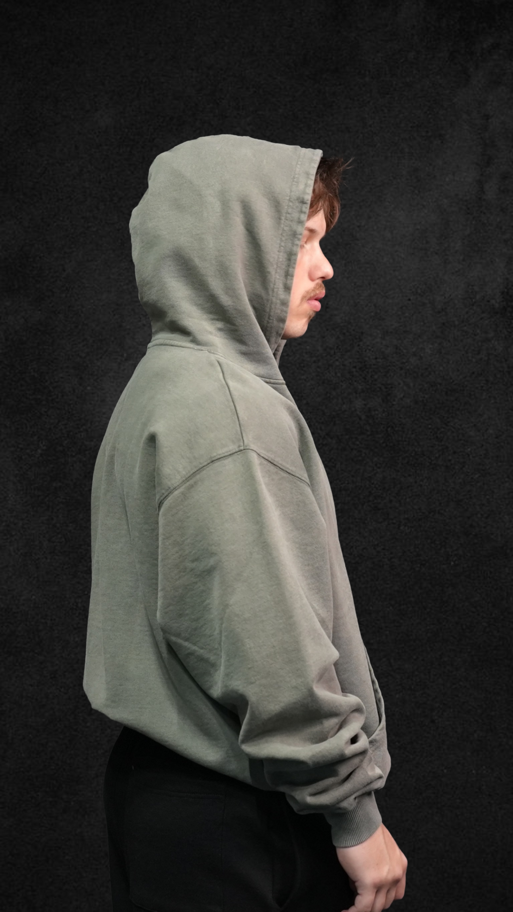Vintage Olive Oversized Hoodie