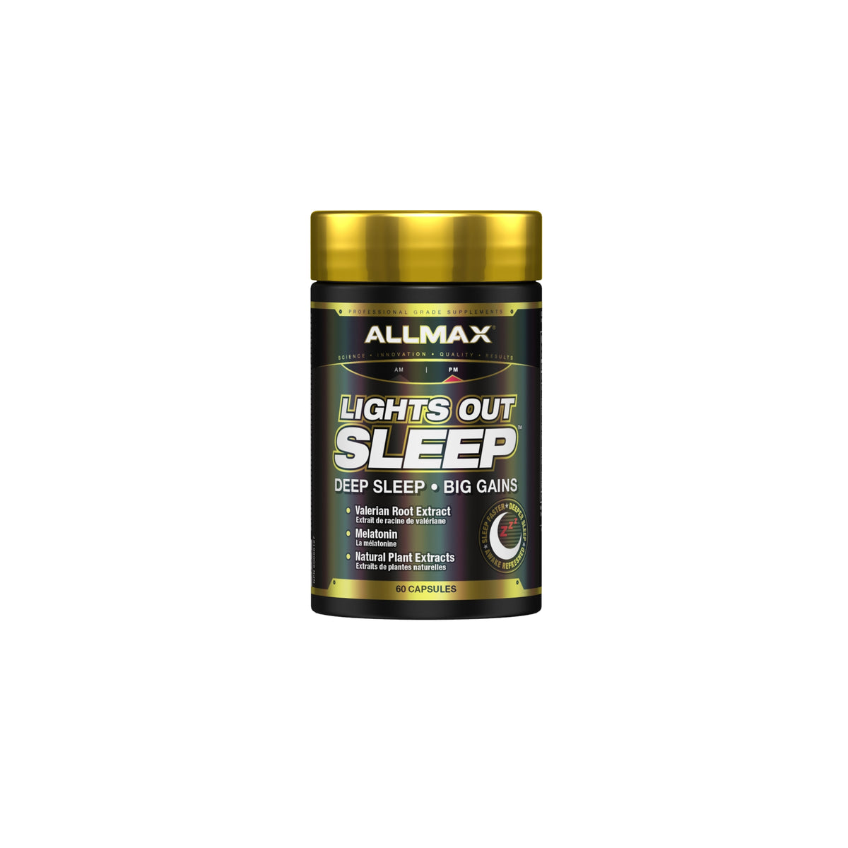 ALLMAX Lights Out Sleep – Deep Sleep Support Formula (60 Capsules)