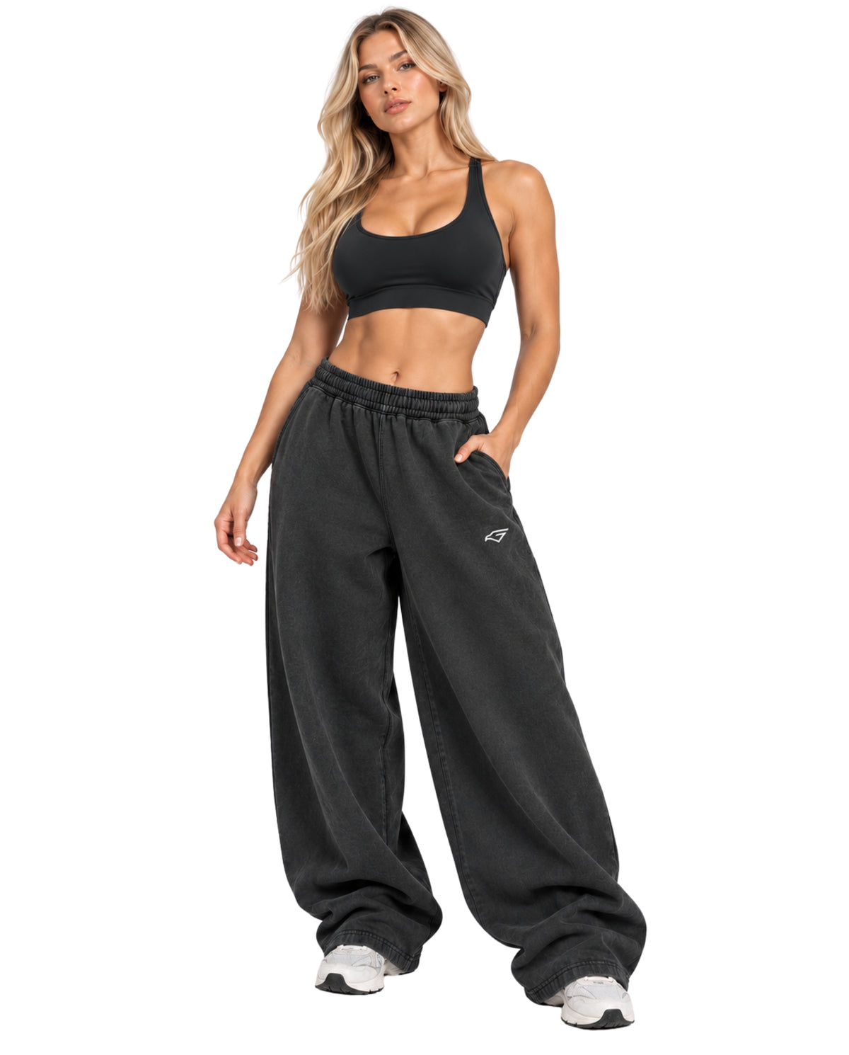 VINTAGEBLACKOVERSIZEDSWEATPANTSfemale 1