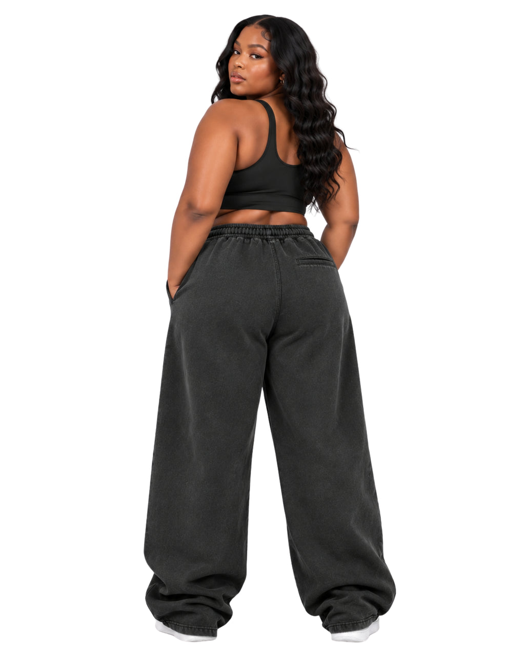 VINTAGEBLACKOVERSIZEDSWEATPANTSfemale