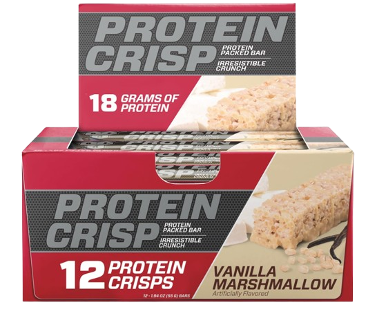 BSN Protein Crisp Bar – Vanilla Marshmallow (12 Bars)