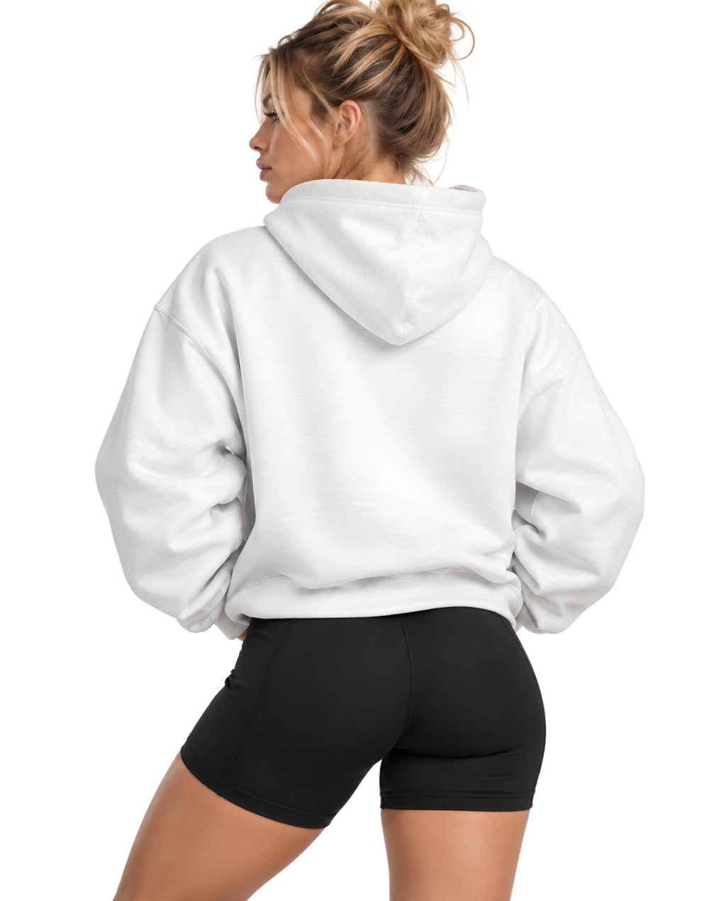 WhiteGymverseHoodieFemaleBackFullBody