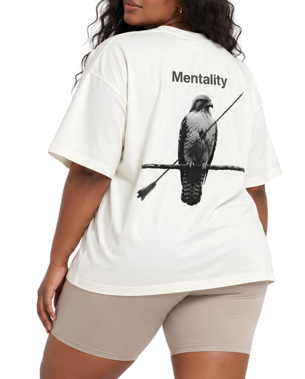 WhiteMentalityTeeFemaleModel2BackCloseUp