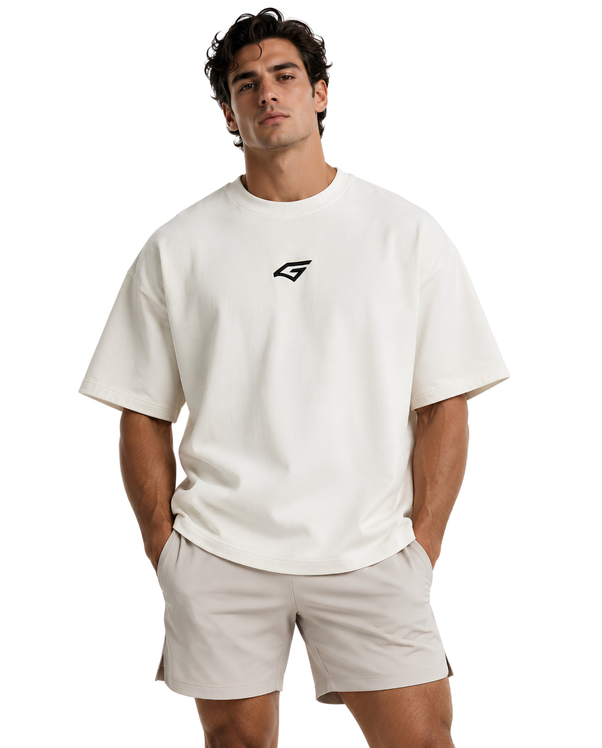 WhiteMentalityTeeMaleModel1FrontFullBody_2