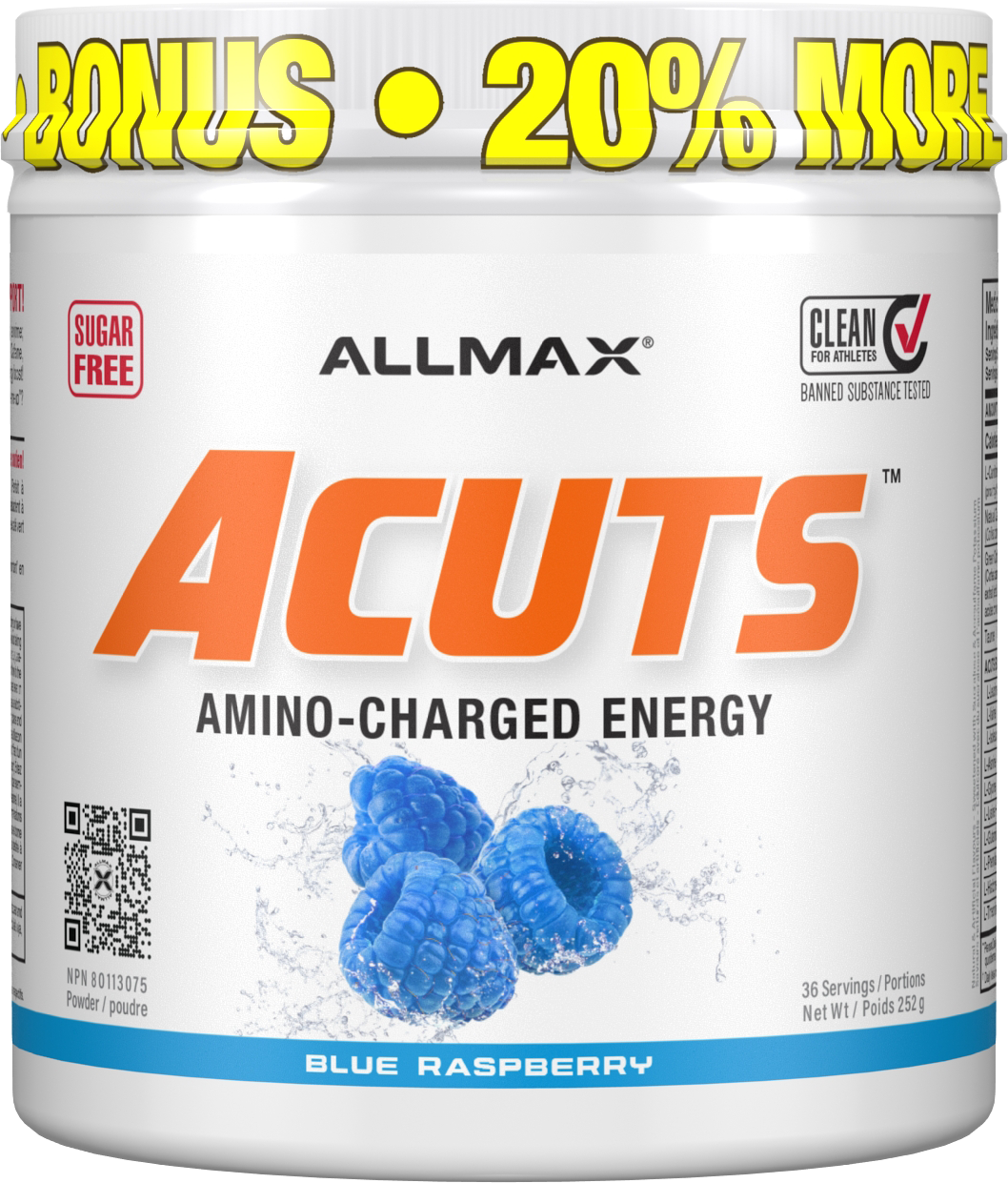 Allmax A:Cuts Amino-Charged Energy Drink – 252g-5