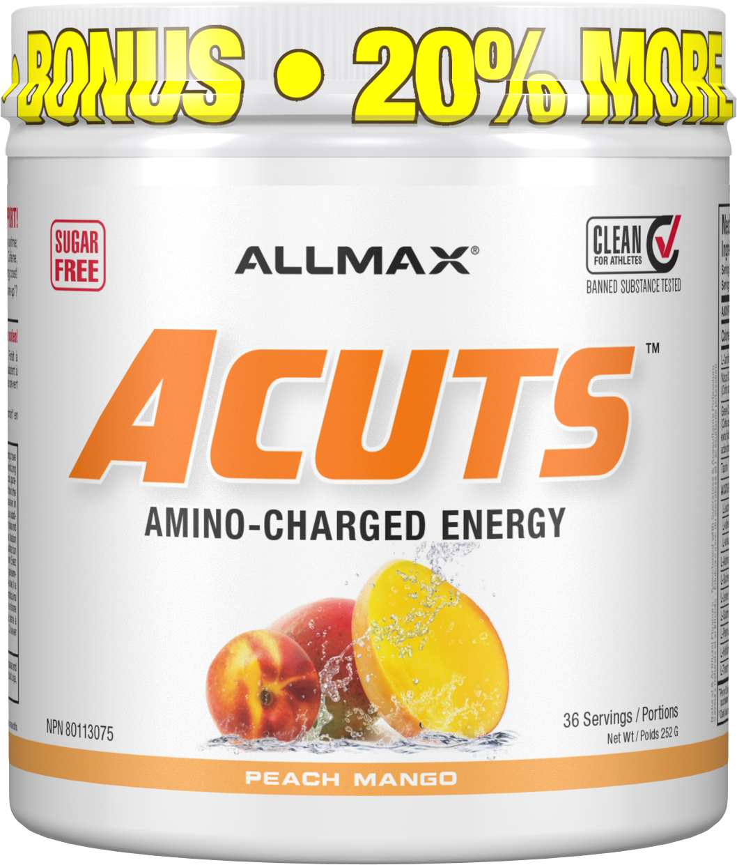 Allmax A:Cuts Amino-Charged Energy Drink – 252g