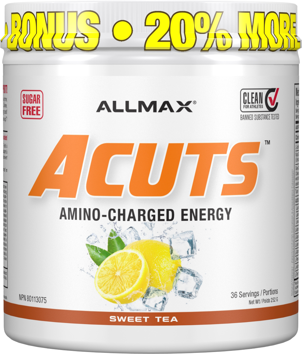 Allmax A:Cuts Amino-Charged Energy Drink – 252g-3