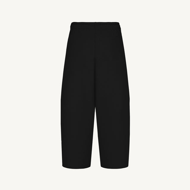 Black Straight-Leg Baggy Sweatpants-2