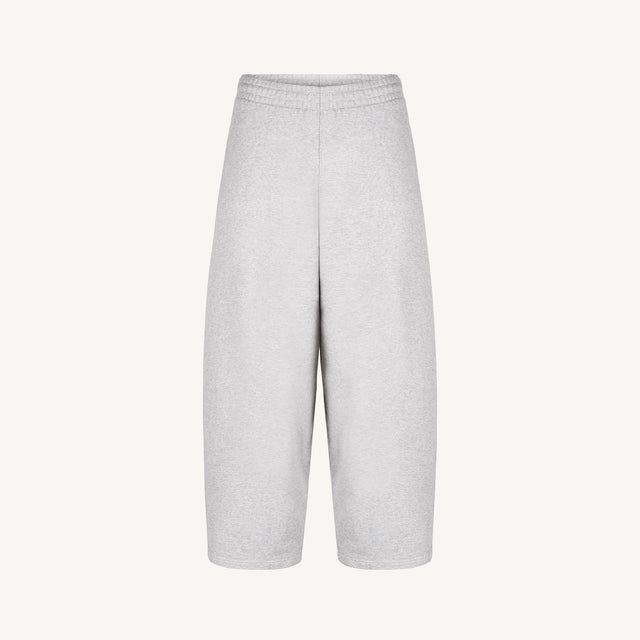 Light Grey Marl Straight-Leg Baggy Sweatpants