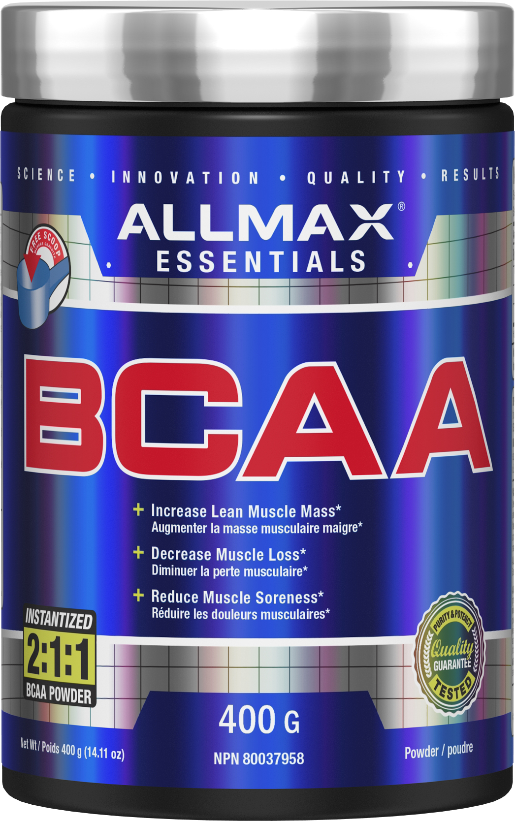 Allmax BCAA 2:1:1 – 400g