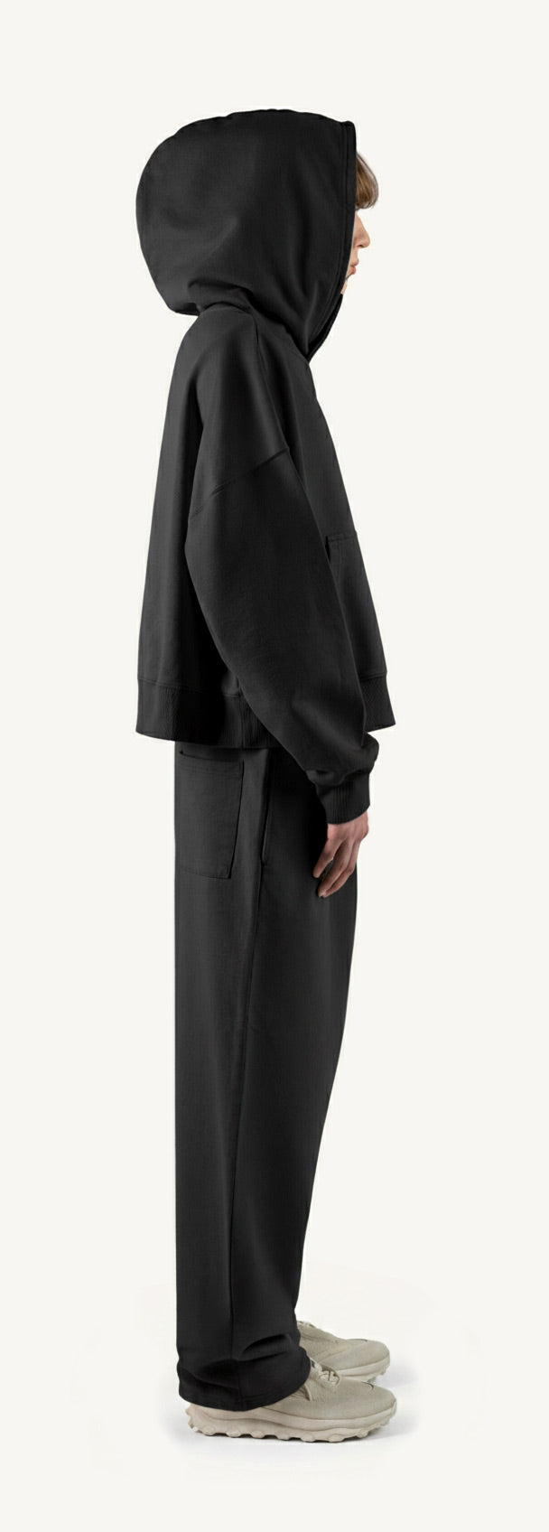 Black Straight-Leg Baggy Sweatpants-3