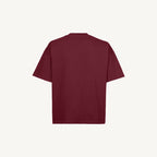 Burgandy Oversized Boxy Tee