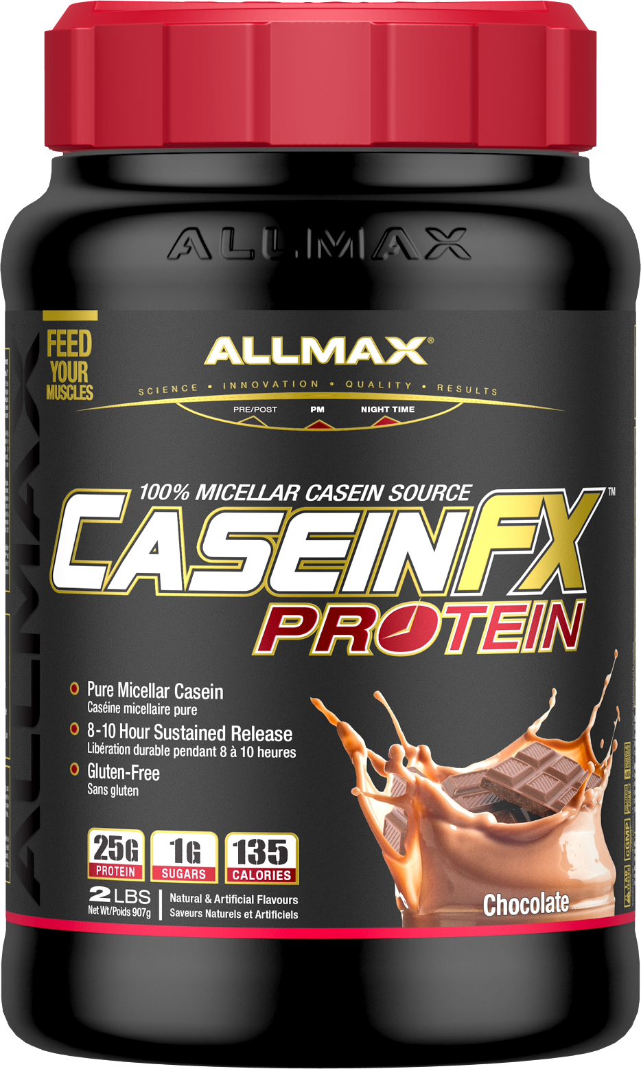 ALLMAX Casein-FX – Ultra Slow-Release Micellar Casein Protein (2 lb)