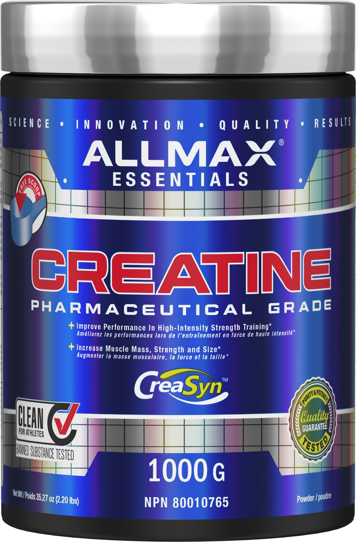 ALLMAX Creatine Monohydrate 1000g (CreaSyn®)