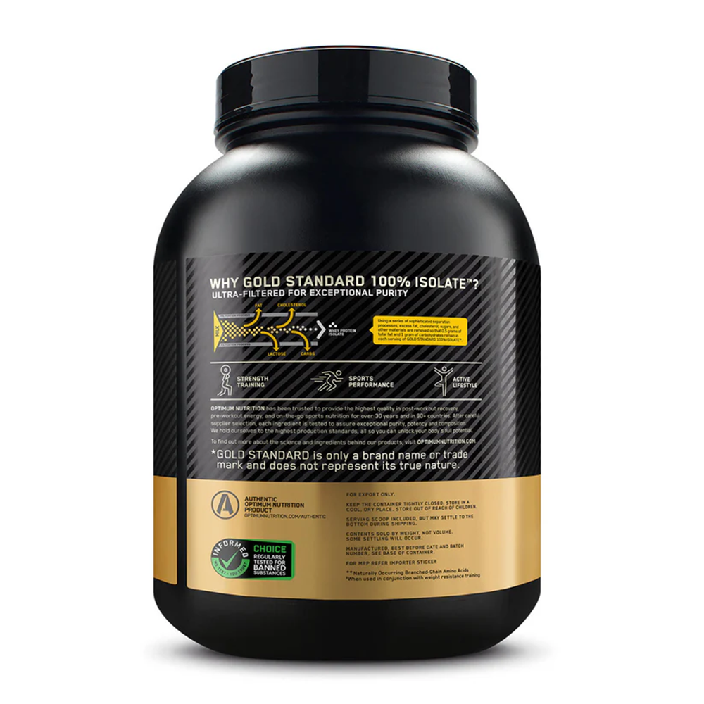 Gold Standard 100% Whey Isolate  3lbs Chocolate