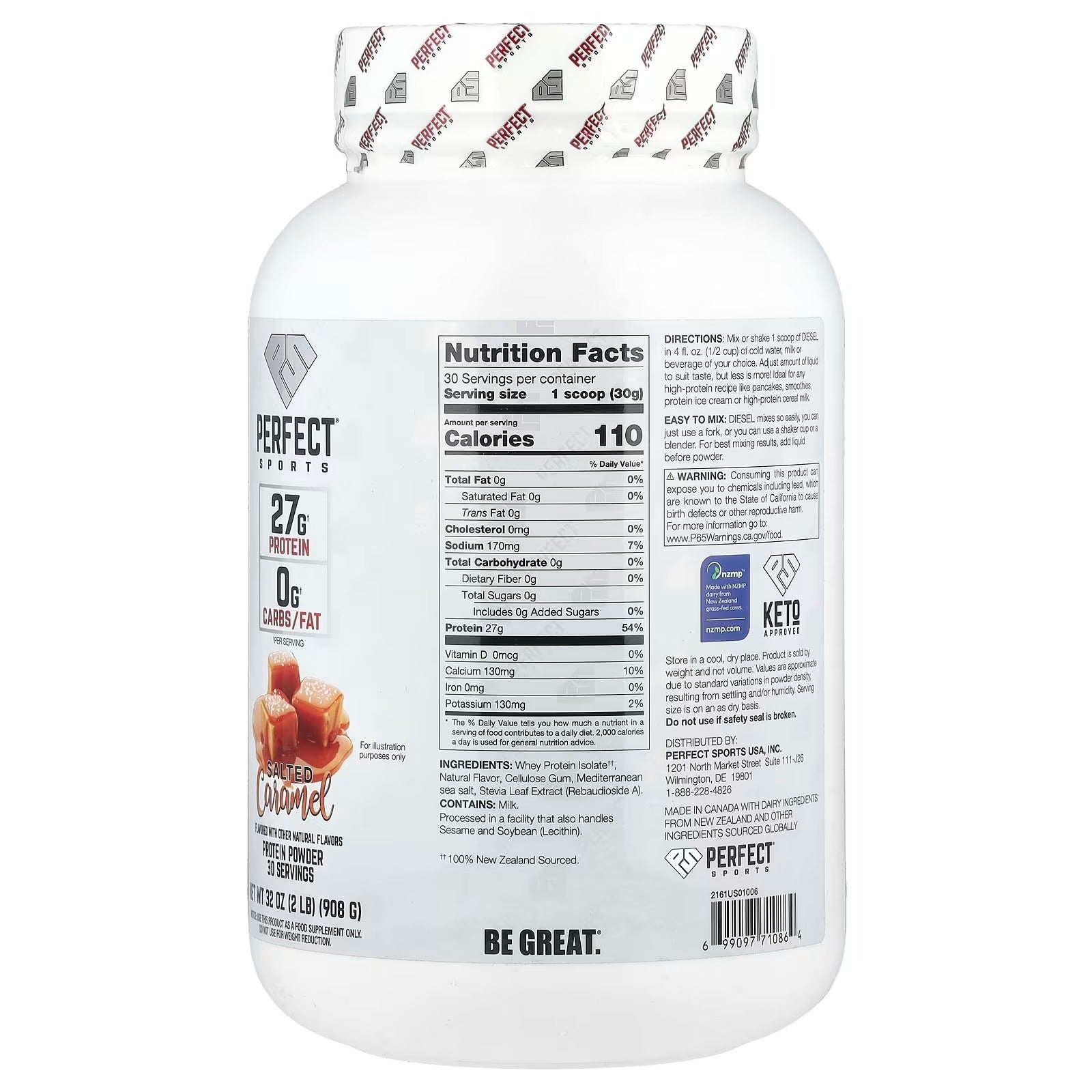 PS Diesel New zealand Whey Isolate 2lbs