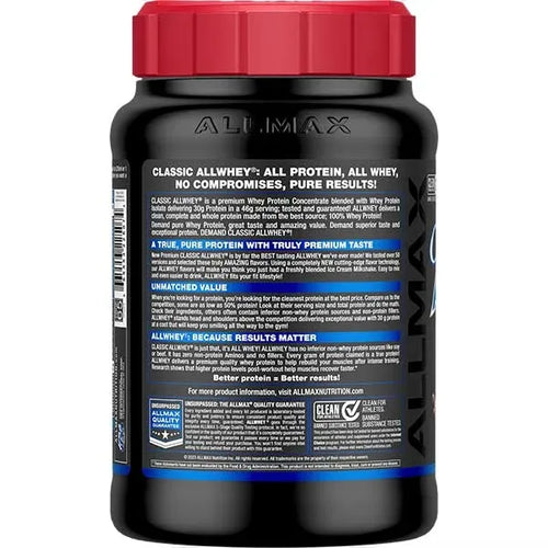Allmax AllWhey Classic 5lb Chocolate PB