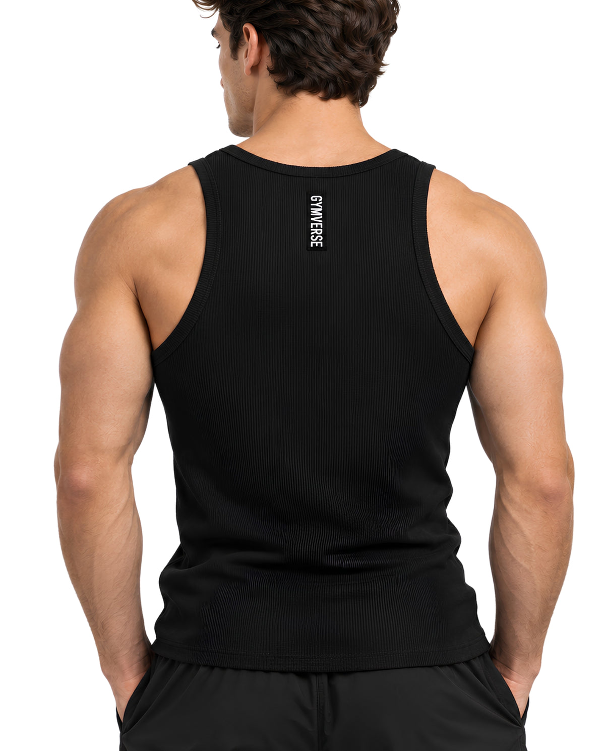 lean male tank ribbed