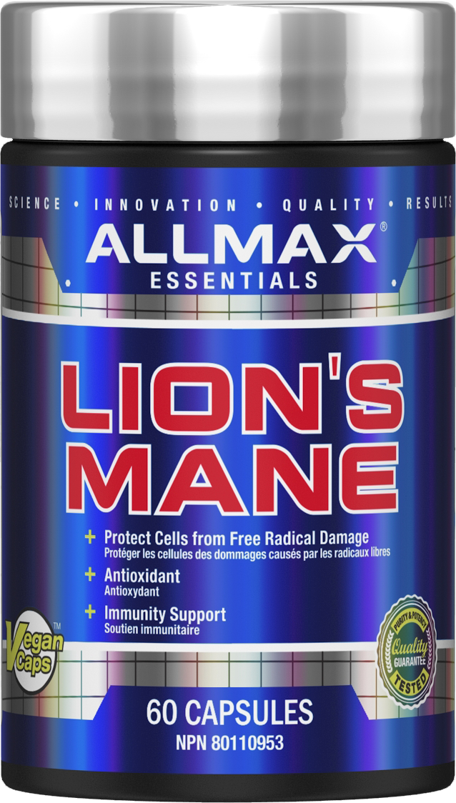 Allmax Lion’s Mane 60 Capsules – Organic Brain & Focus Support