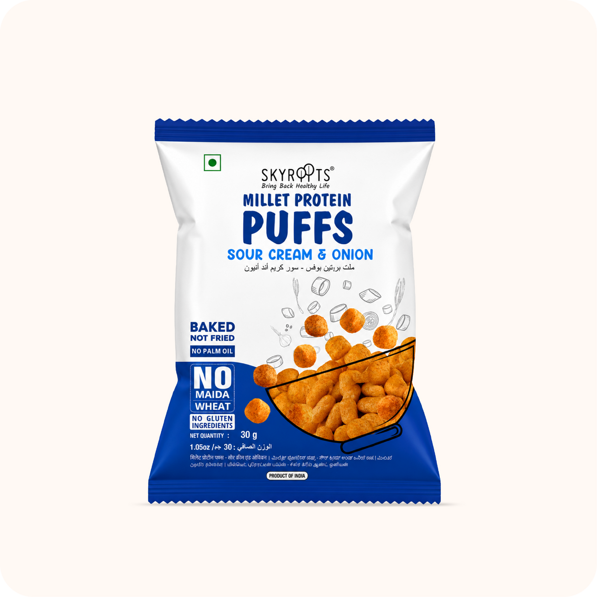 Gluten Free Protein Puffs : Sourcream