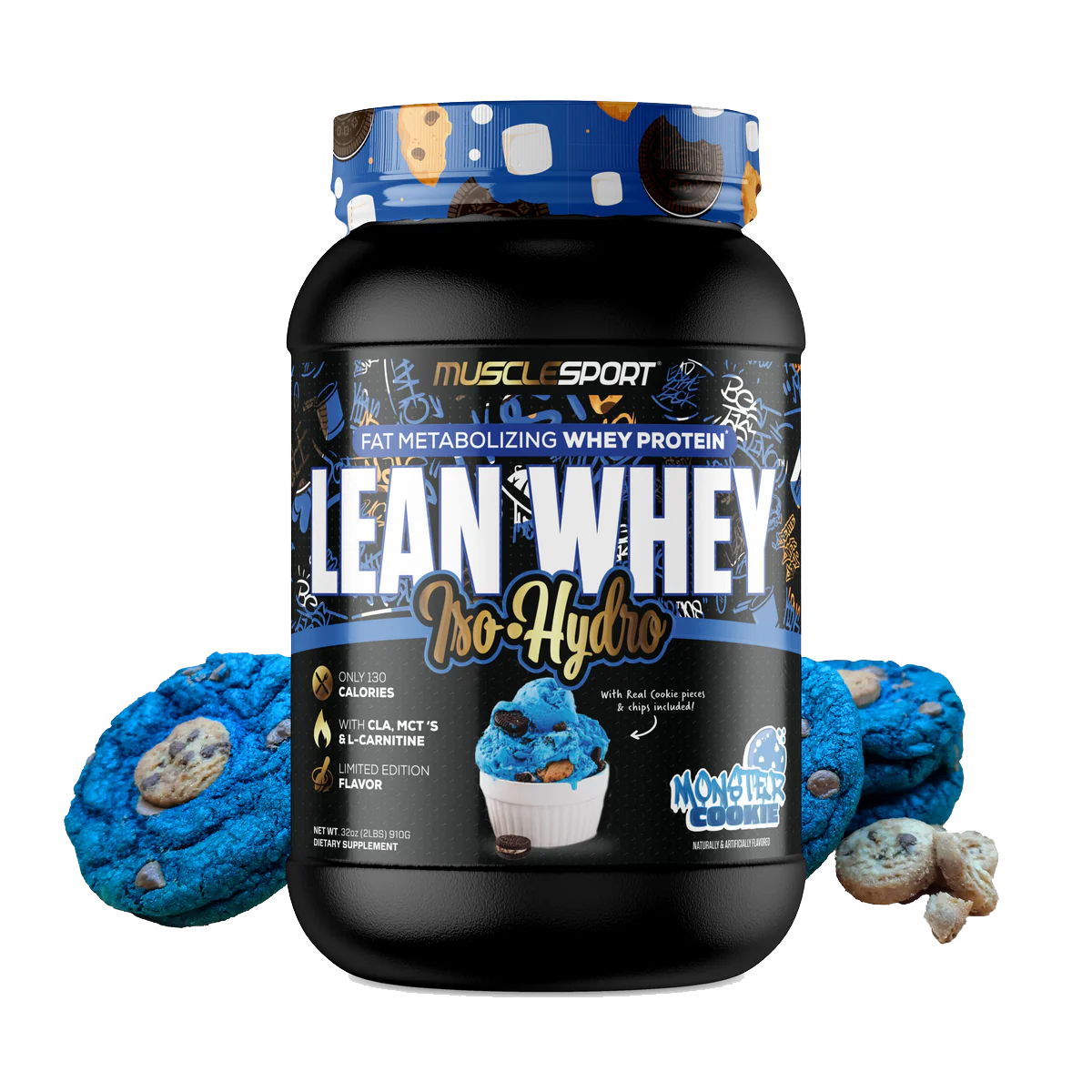 Lean Whey Iso-Hydro Protein – Monster Cookie (2 lbs)