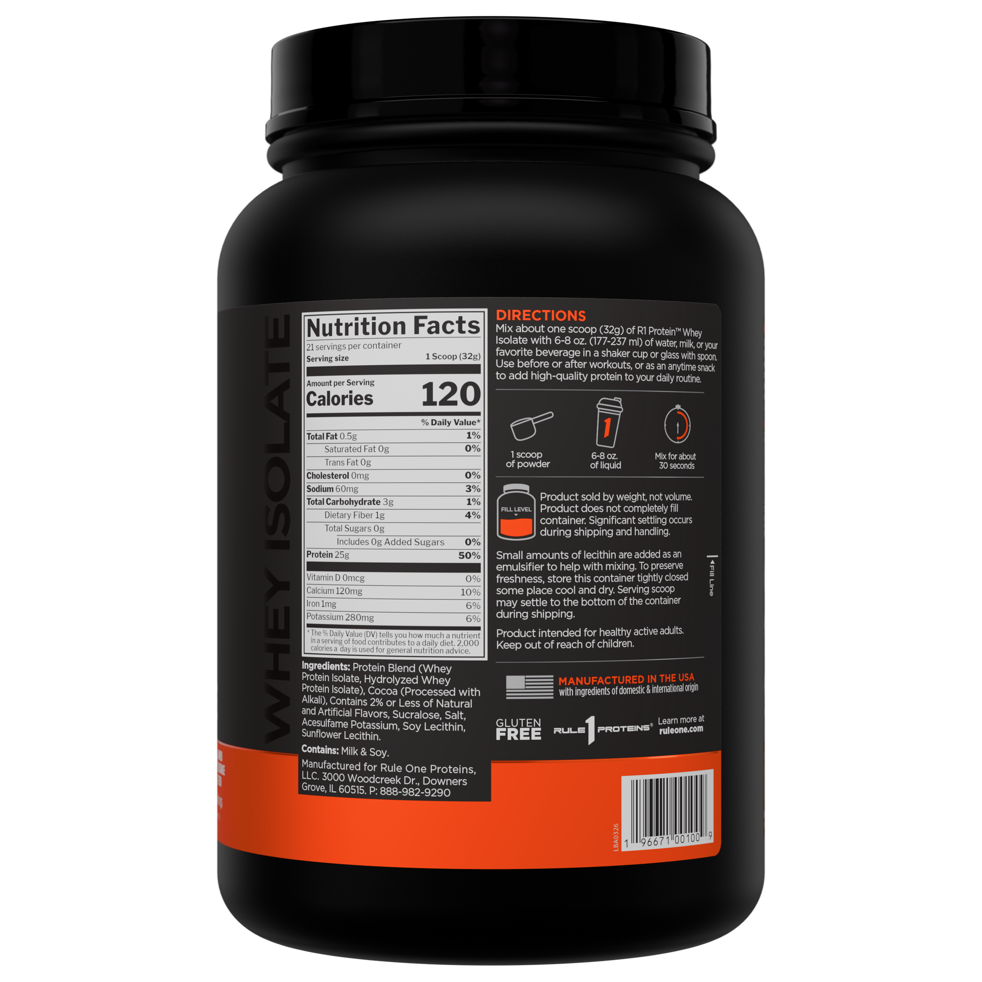 R1 Whey Isolate 2lbs Salted Caramel