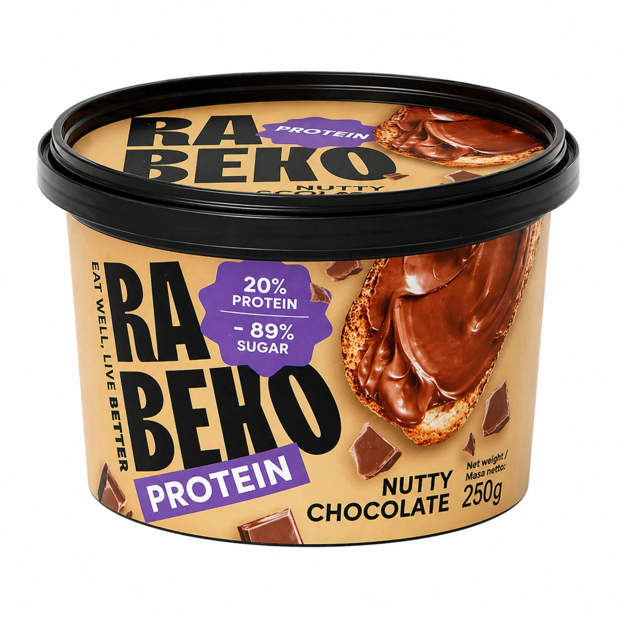 Rabeko Protein Spreads 250g Nutty Chocolate