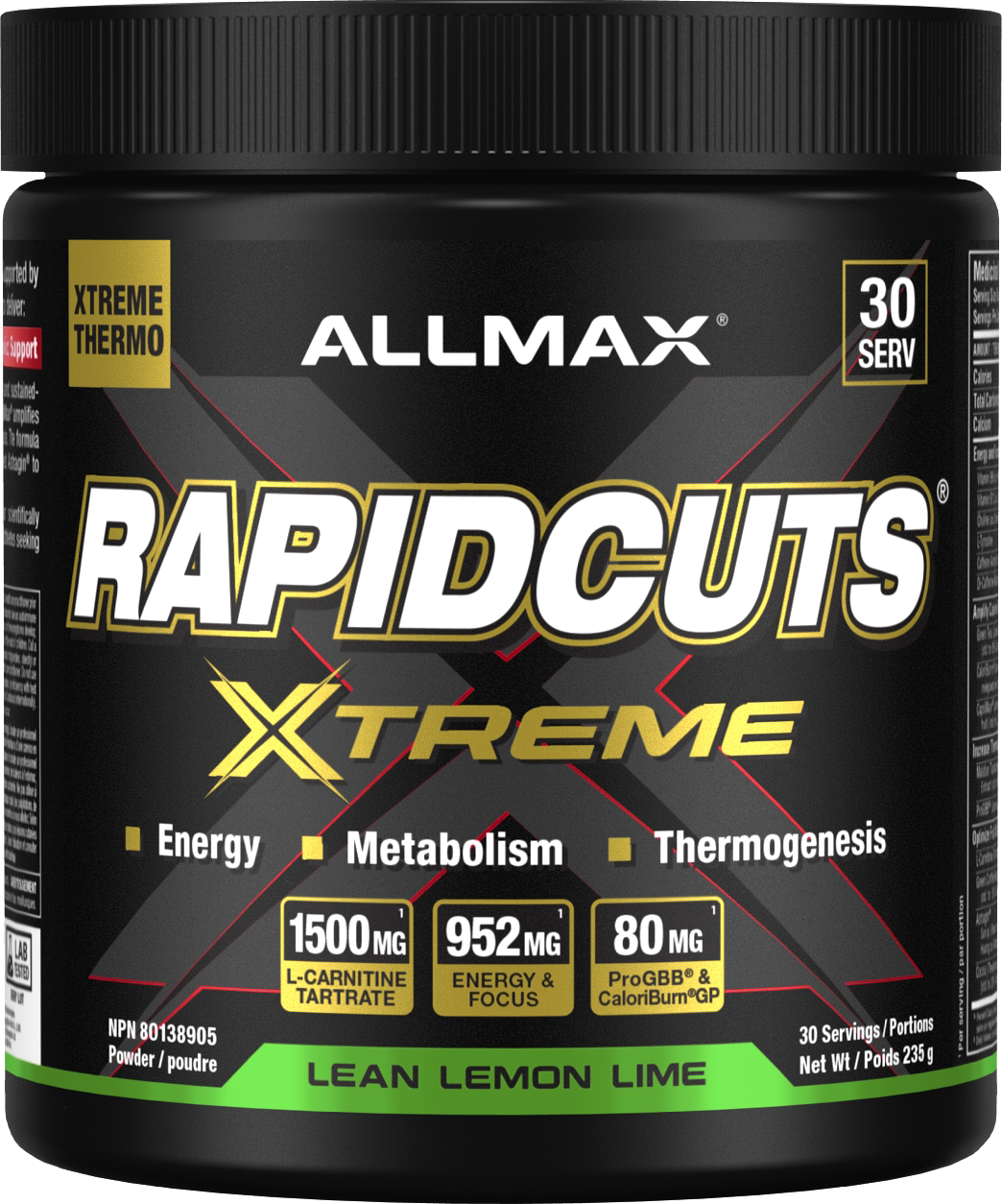 Allmax Rapidcuts Xtreme 235g