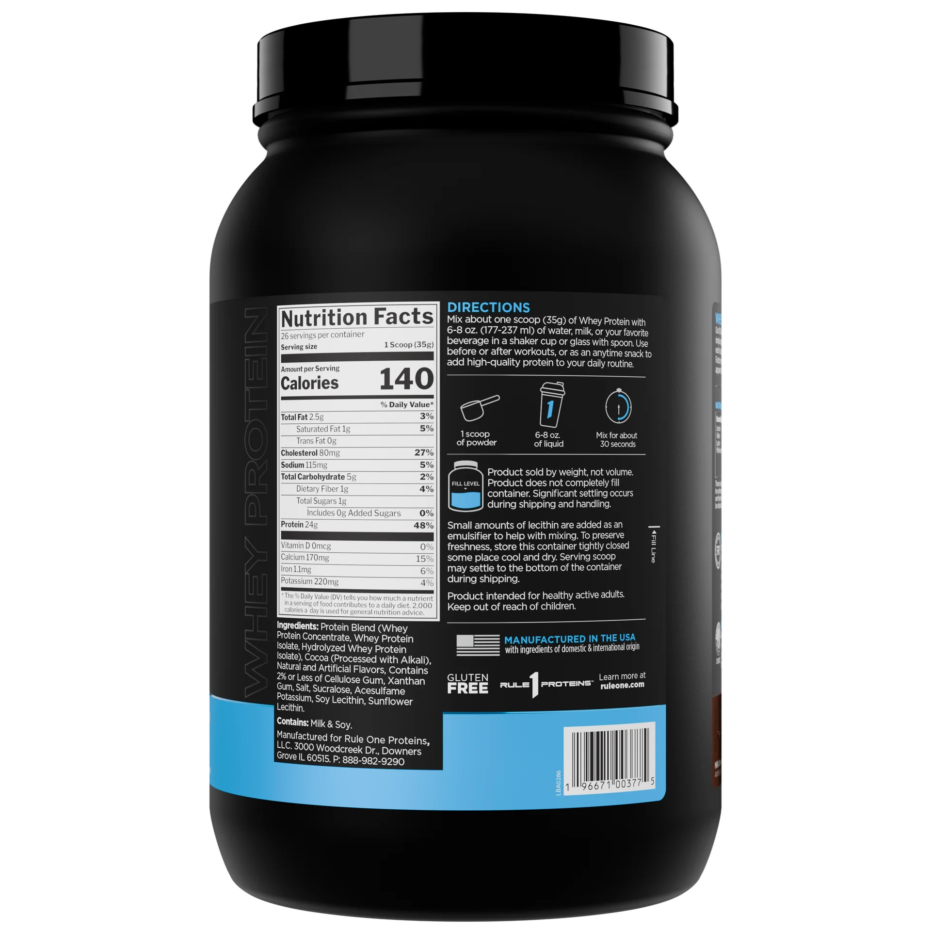 R1 Whey Isolate 2lbs Chocolate Peanut Butter