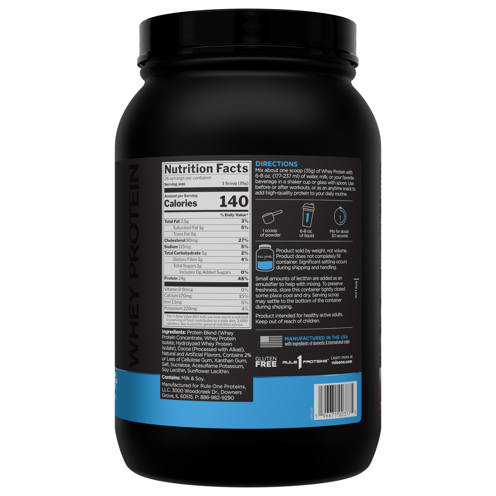R1 Whey Protein Blend 4.95lbs Cookies&cream