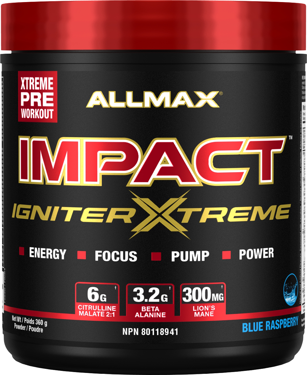 Allmax Impact Igniter Xtreme 360g-4