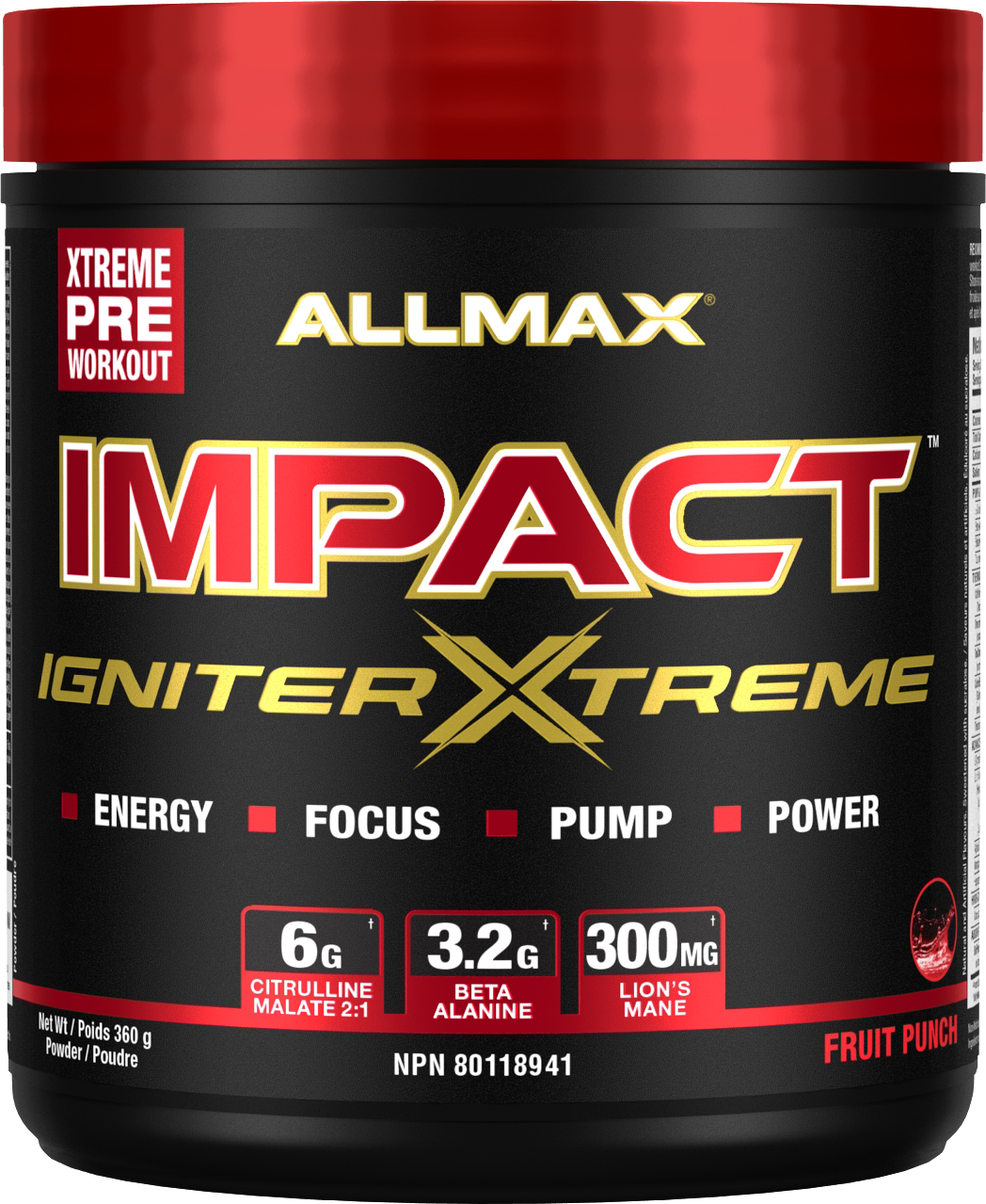 Allmax Impact Igniter Xtreme 360g-3