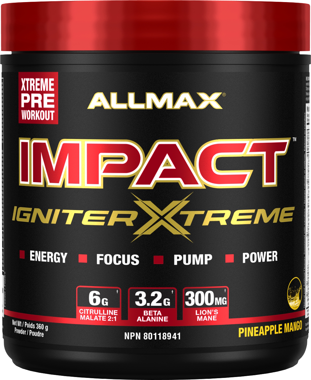 Allmax Impact Igniter Xtreme 360g-2
