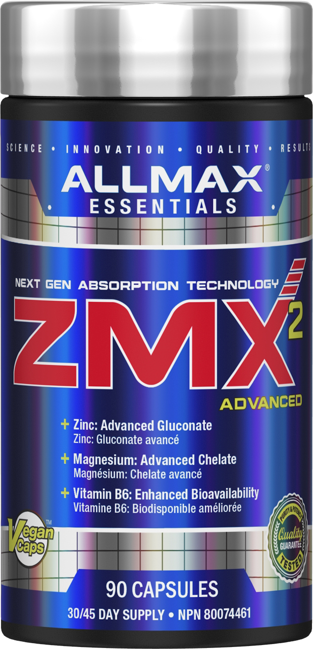 ALLMAX ZMX2 Advanced Zinc Magnesium Vitamin B6 – 90 Capsules